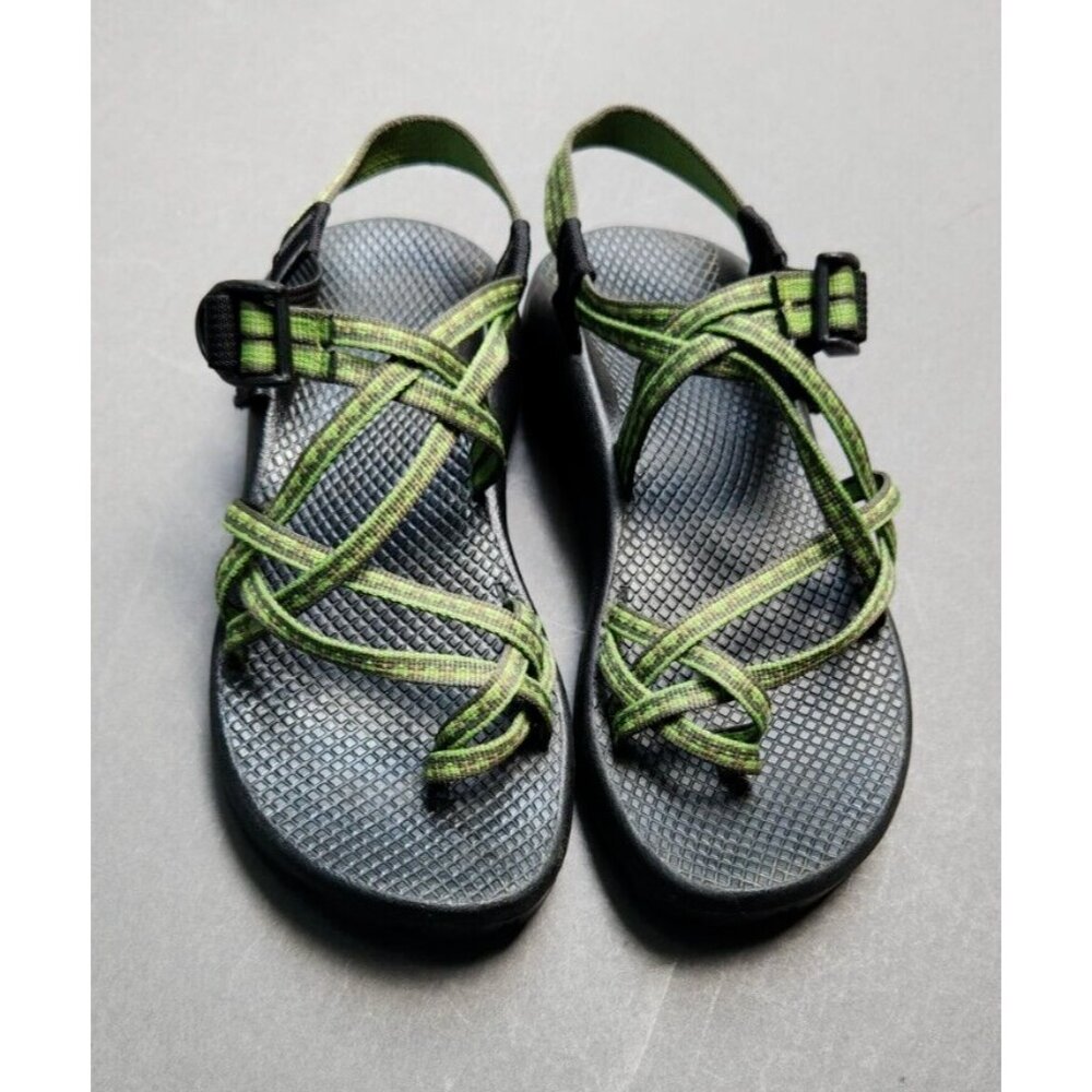 Chaco Classic ZX/2 Unaweep Vibram Foxy Green Hiking Sport Sandals Womens Size 8